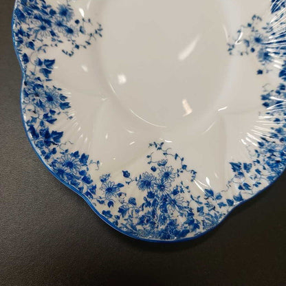 Shelley England Dainty Blue Gravy Boat And Underplate Pattern No 051 28